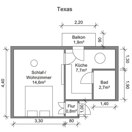 Appartamento Little Hawaii & Texas Bad Wildungen